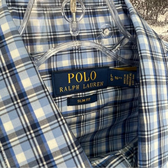 NWT Polo Ralph Lauren Classic-Fit Plaid Poplin Shirt - Size L - Picture 13 of 15